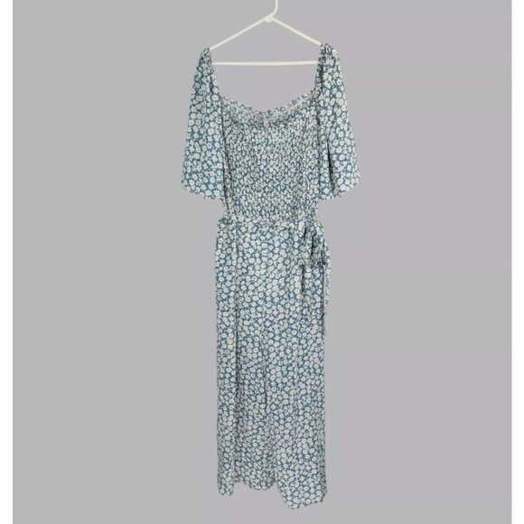 Baltic Born Pants - BALTIC BORN KENDALL FLORAL PRINT BLUE JUMPSUIT